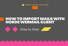 How to Import Email through Webmail in Horde