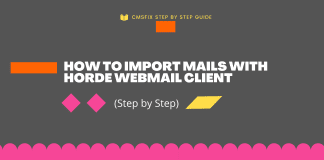 How to Import Email through Webmail in Horde