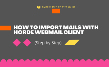How to Import Email through Webmail in Horde