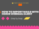 How to Import Email through Webmail in Horde